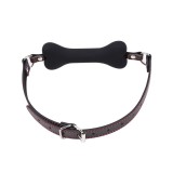 Knochen-Knebelball Silikon 12 cm Schwarz von Latetobed BDSM Line | Fesselliebe.de