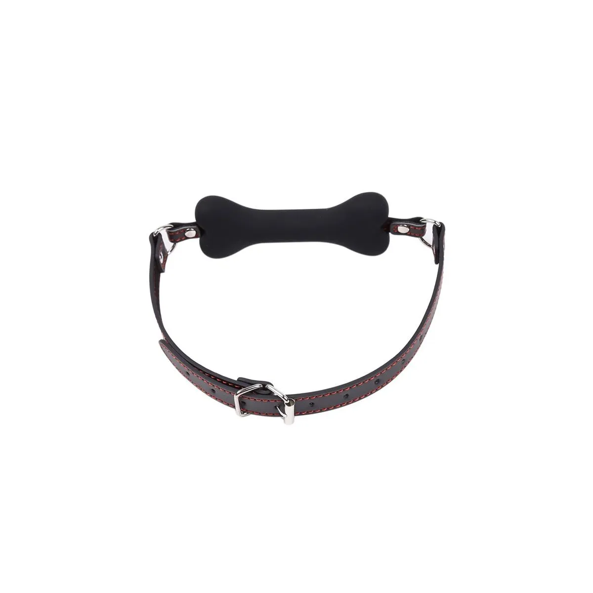 Knochen-Knebelball Silikon 12 cm Schwarz von Latetobed BDSM Line | Fesselliebe.de