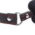 Knochen-Knebelball Silikon 12 cm Schwarz von Latetobed BDSM Line