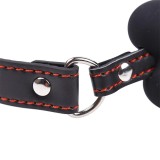 Knochen-Knebelball Silikon 12 cm Schwarz von Latetobed BDSM Line | Fesselliebe.de