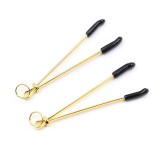 Nippelklemmen Metall Schwarz/Gold von Latetobed BDSM Line | Fesselliebe.de