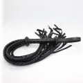 Geflochtene Peitsche 75 cm Schwarz von Latetobed BDSM Line