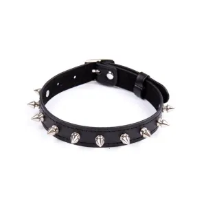 Halsband mit Stacheln Verstellbar 43 cm Schwarz von Latetobed BDSM Line | Fesselliebe.de