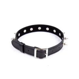 Halsband mit Stacheln Verstellbar 43 cm Schwarz von Latetobed BDSM Line