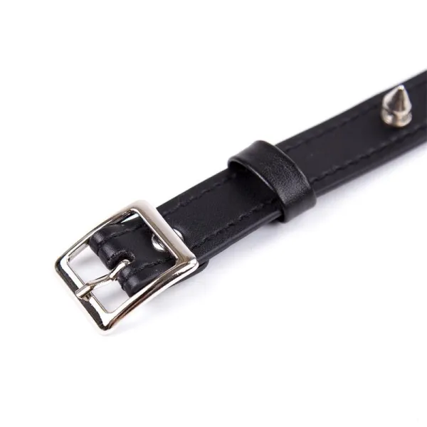 Halsband mit Stacheln Verstellbar 43 cm Schwarz von Latetobed BDSM Line | Fesselliebe.de