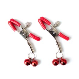 Nippelklemme mit Glocke aus Metall Rot von Latetobed BDSM Line | Fesselliebe.de