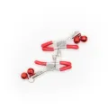 Nippelklemme mit Glocke aus Metall Rot von Latetobed BDSM Line