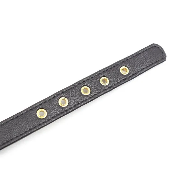 Halsband mit Schleife und Rasseln 44 cm Schwarz/Rot von Latetobed BDSM Line | Fesselliebe.de