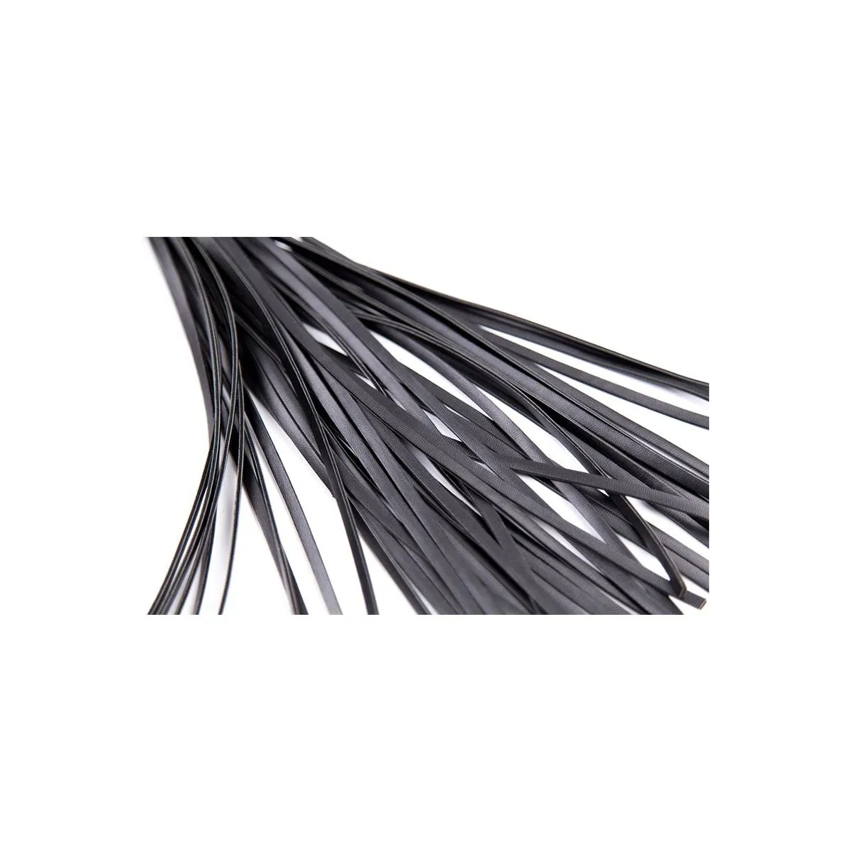 Glänzende Handgriff-Peitsche 44 cm Schwarz von Latetobed BDSM Line | Fesselliebe.de