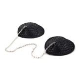 Nippel-Covers mit Metallkette, Schwarz von Latetobed BDSM Line | Fesselliebe.de