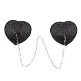 Nippel-Covers mit Metallkette, Schwarz von Latetobed BDSM Line | Fesselliebe.de