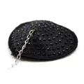 Nippel-Covers mit Metallkette, Schwarz von Latetobed BDSM Line