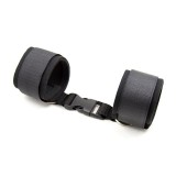 Neopren-Fussfesseln mit Klettverschluss, Schwarz von Latetobed BDSM Line | Fesselliebe.de