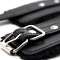 Fussfesseln mit Schwarzer Polsterung Innen, 35 cm, Schwarz von Latetobed BDSM Line