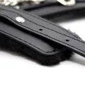 Fussfesseln mit Schwarzer Polsterung Innen, 35 cm, Schwarz von Latetobed BDSM Line