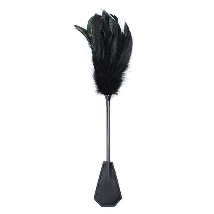 Federkitzler und Paddel 2 In 1, 48 cm, Schwarz von Latetobed BDSM Line | Fesselliebe.de