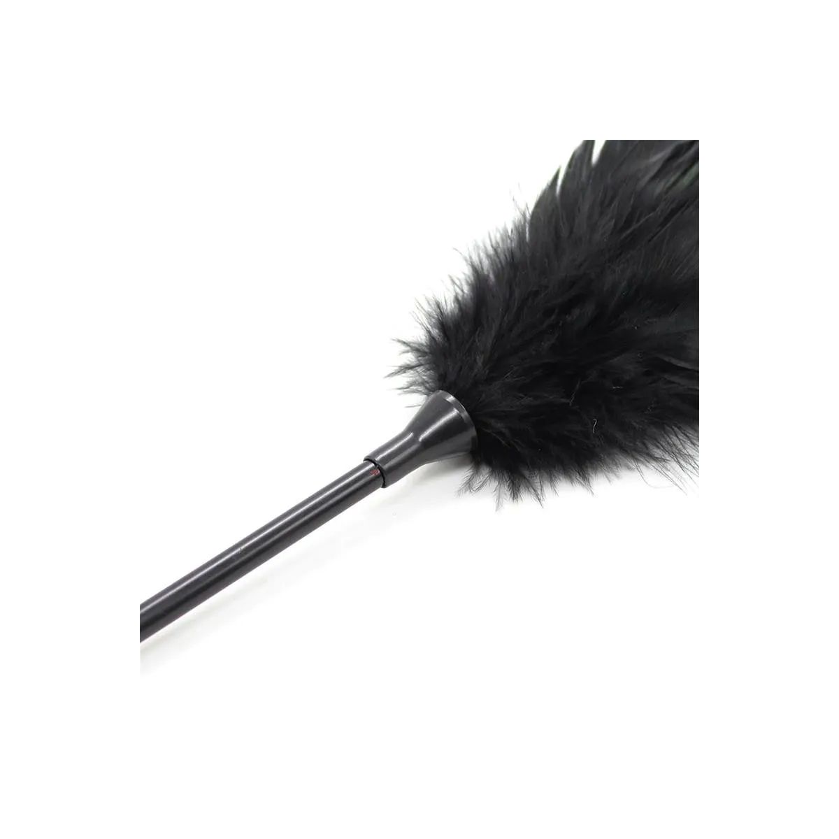 Federkitzler und Paddel 2 In 1, 48 cm, Schwarz von Latetobed BDSM Line | Fesselliebe.de