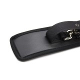Lederhandschellen mit Grossen Ringen, Schwarz von Latetobed BDSM Line | Fesselliebe.de