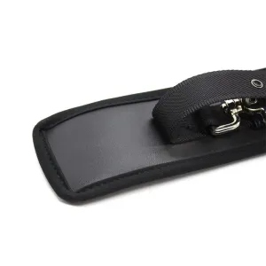 Lederhandschellen mit Grossen Ringen, Schwarz von Latetobed BDSM Line