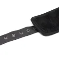 Lederhandschellen mit Grossen Ringen, Schwarz von Latetobed BDSM Line