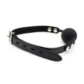 Silicona Ballknebel 4 cm mit Vorhängeschloss Schwarz von Latetobed BDSM Line