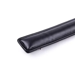 Halsband mit Metallleine und Gepolstertem Innenfutter Schwarz von Latetobed BDSM Line