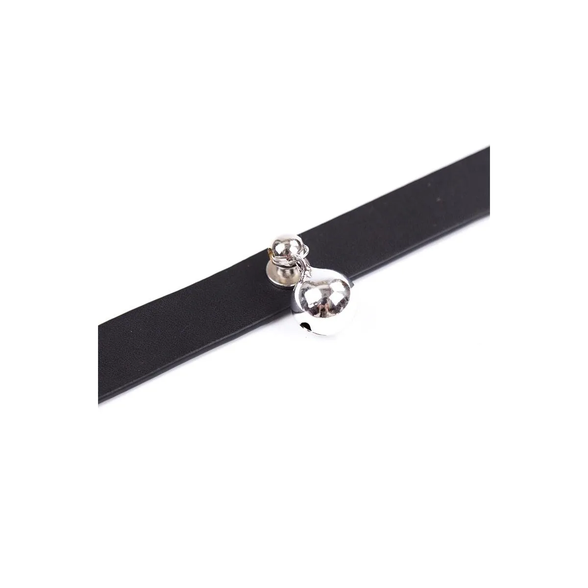 Halsband mit Glöckchen, Verstellbar, 43 cm, Schwarz von Latetobed BDSM Line | Fesselliebe.de