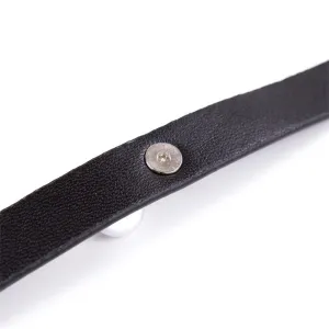 Halsband mit Glöckchen, Verstellbar, 43 cm, Schwarz von Latetobed BDSM Line