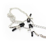 Brustwarzenklammern und Klitorisklammern mit Kette aus Metall von Latetobed BDSM Line | Fesselliebe.de