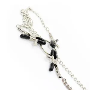 Brustwarzenklammern und Klitorisklammern mit Kette aus Metall von Latetobed BDSM Line