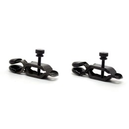 Verstellbare Nippelklemmen aus Metall, Schwarz von Latetobed BDSM Line | Fesselliebe.de