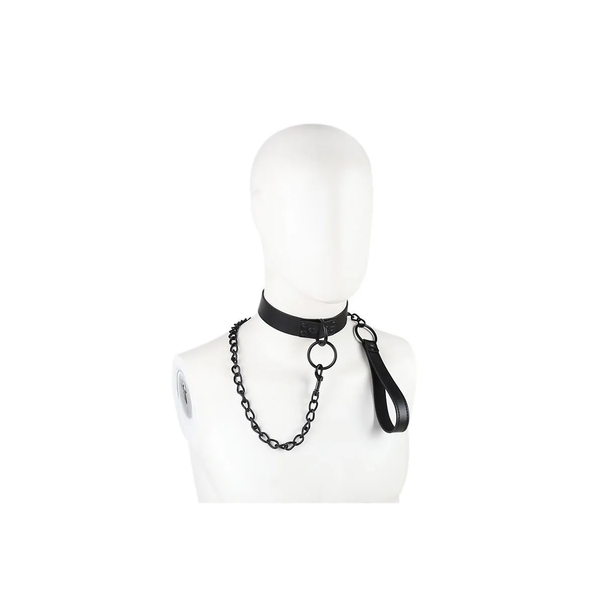 Halsband mit Leine, Schwarz von Latetobed BDSM Line | Fesselliebe.de