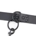Halsband mit Leine, Schwarz von Latetobed BDSM Line
