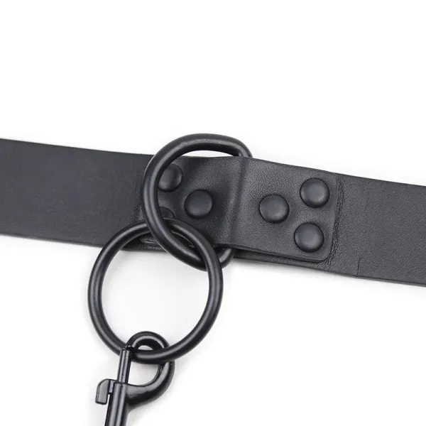 Halsband mit Leine, Schwarz von Latetobed BDSM Line | Fesselliebe.de