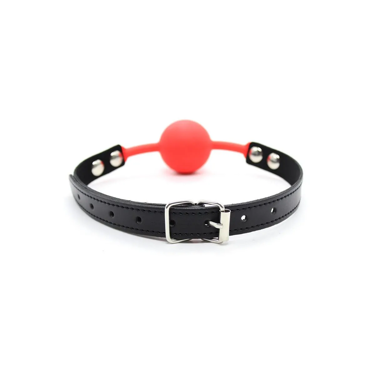 Silikon-Knebel, 4 cm, Schwarz/Rot von Latetobed BDSM Line | Fesselliebe.de