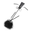Feder-Kitzler und Paddel, 49 cm, Schwarz von Latetobed BDSM Line