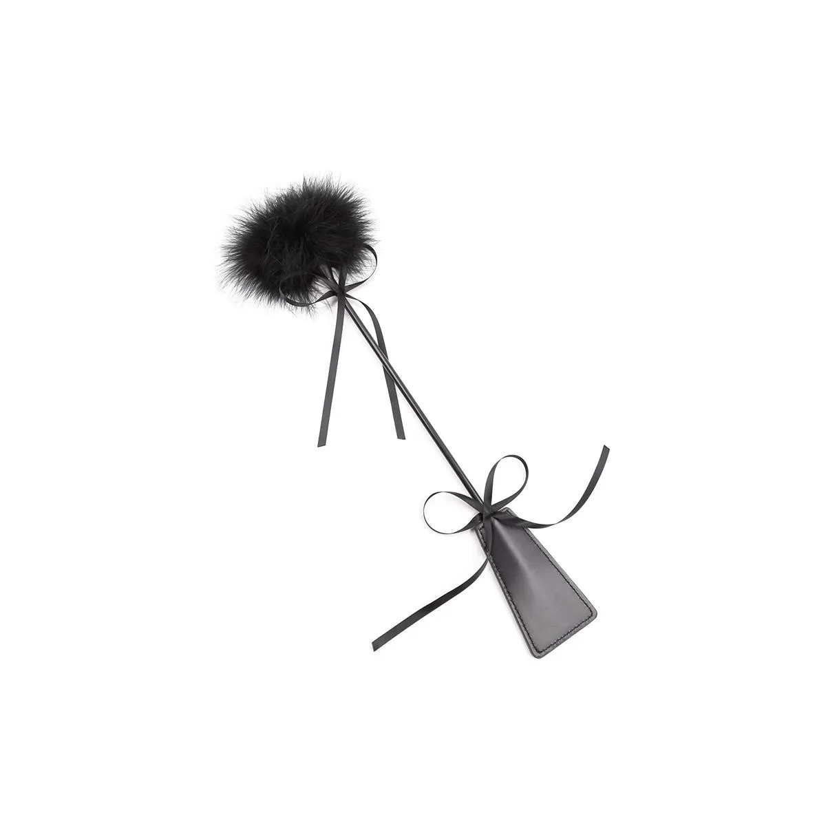 Feder-Kitzler und Paddel, 49 cm, Schwarz von Latetobed BDSM Line | Fesselliebe.de