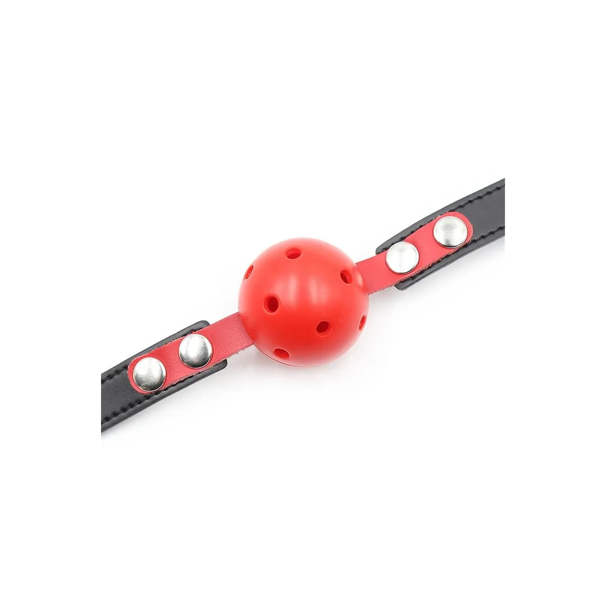 Atmungsaktiver Knebel, Schwarz/Rot von Latetobed BDSM Line | Fesselliebe.de