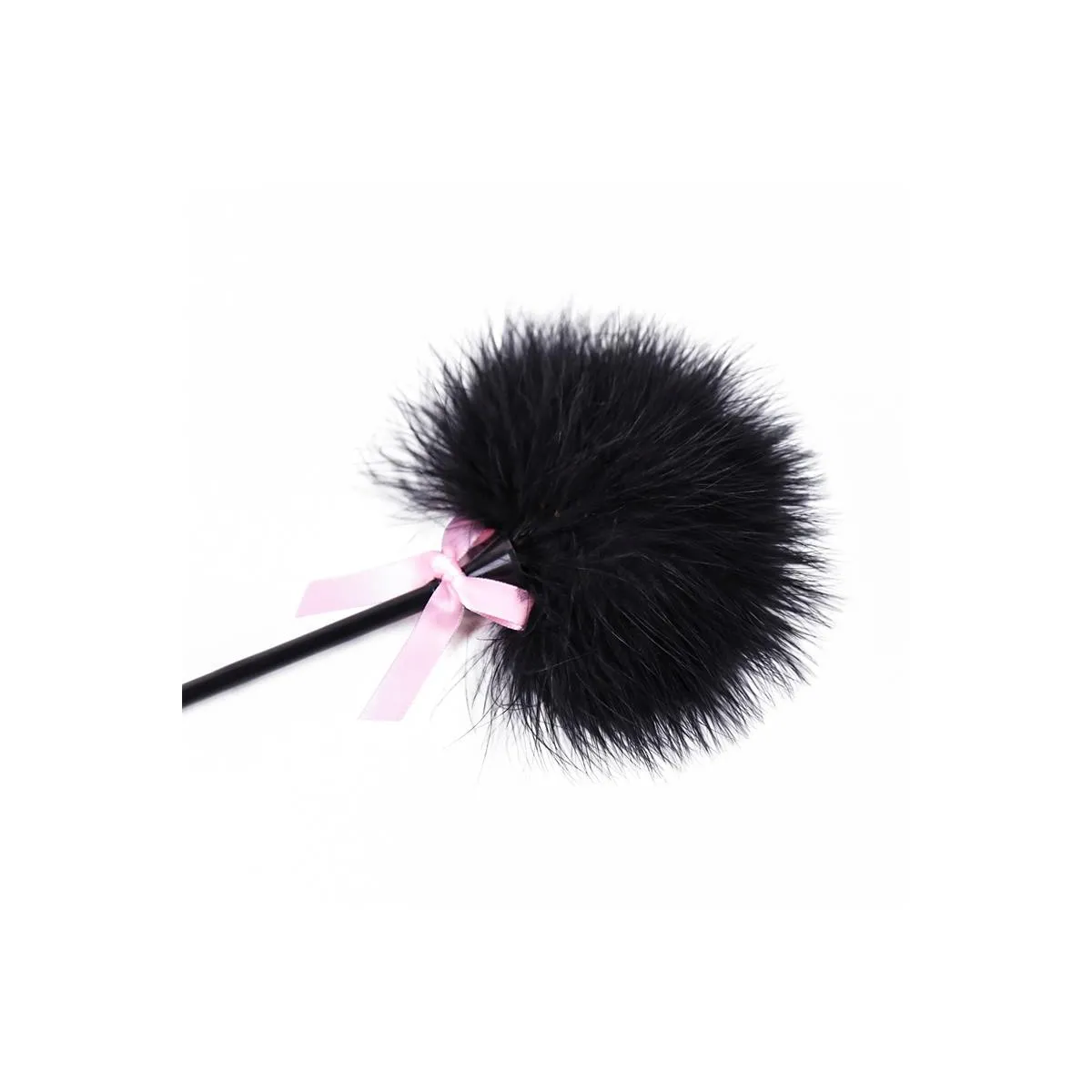 Feder-Kitzler und Paddel 2 In 1 29 cm Schwarz von Latetobed BDSM Line | Fesselliebe.de