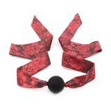 Silikon-Ballknebel Rot/Schwarz von Latetobed BDSM Line | Fesselliebe.de