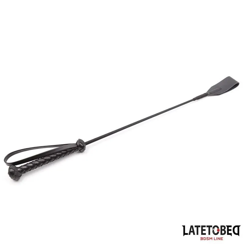 Klassische Peitsche mit Geflochtenem Griff, 60 cm von Latetobed BDSM Line | Fesselliebe.de
