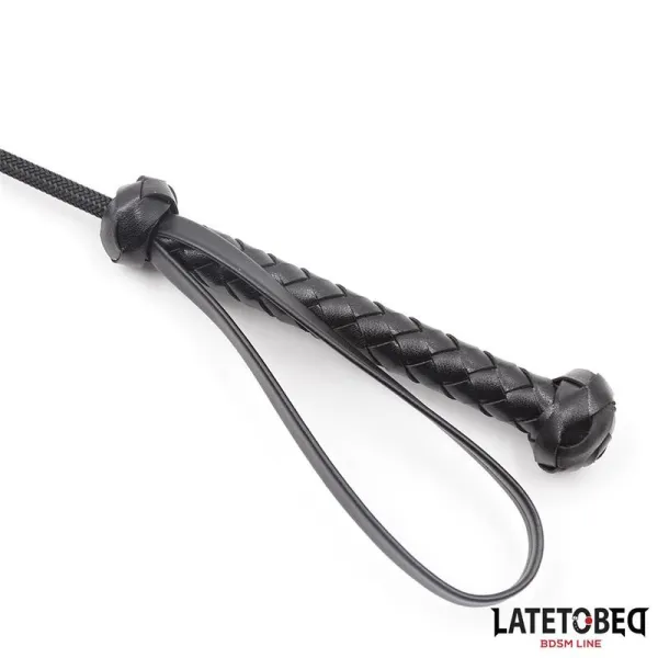 Klassische Peitsche mit Geflochtenem Griff, 60 cm von Latetobed BDSM Line | Fesselliebe.de