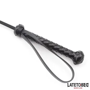 Klassische Peitsche mit Geflochtenem Griff, 60 cm von Latetobed BDSM Line