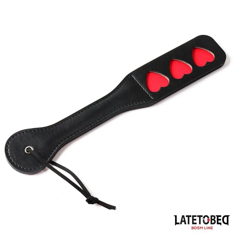 Doppelschicht-Paddel Herz 32 cm von Latetobed BDSM Line | Fesselliebe.de
