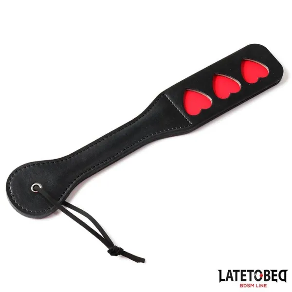 Doppelschicht-Paddel Herz 32 cm von Latetobed BDSM Line | Fesselliebe.de