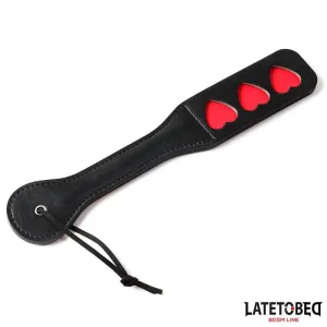 Doppelschicht-Paddel Herz 32 cm von Latetobed BDSM Line | Fesselliebe.de
