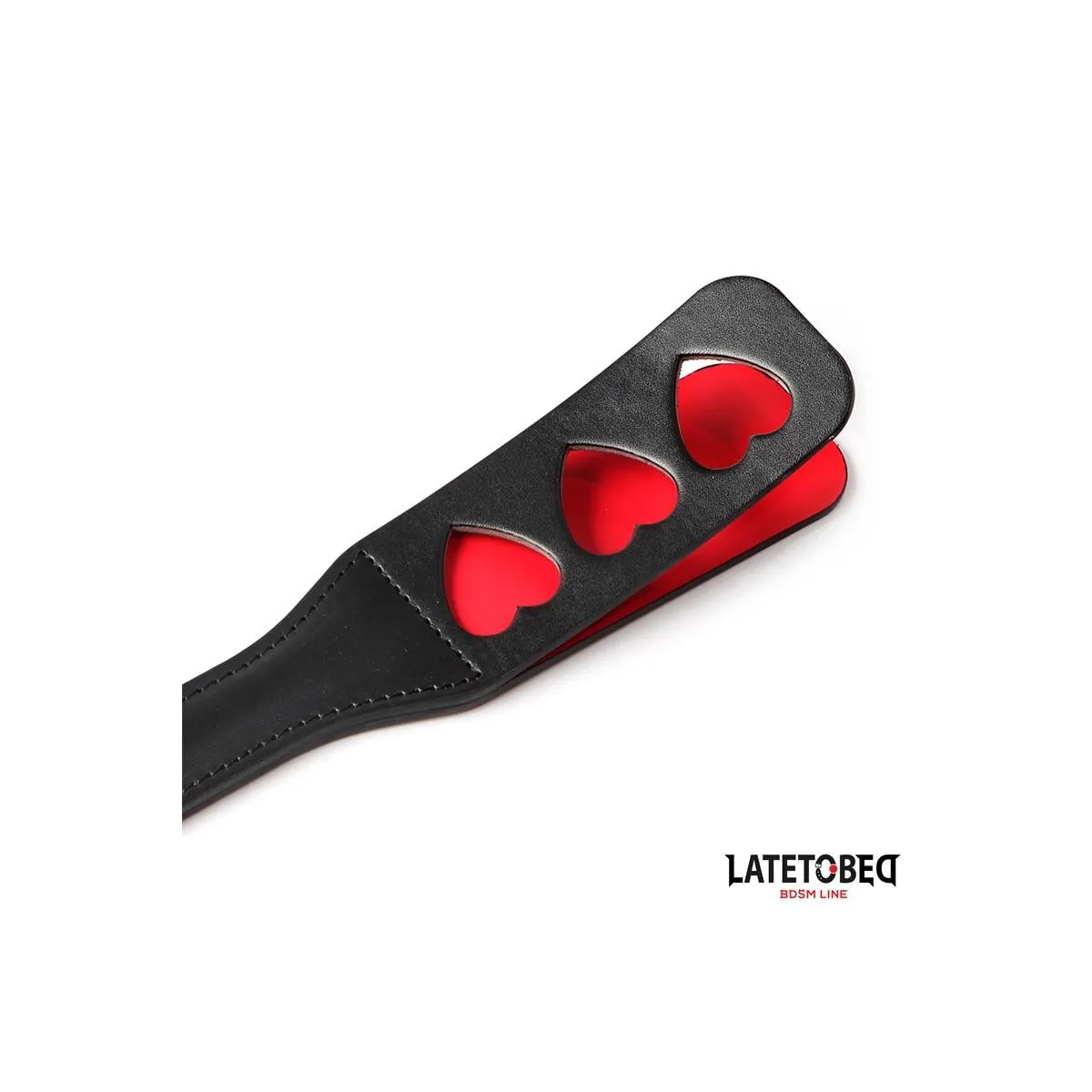 Doppelschicht-Paddel Herz 32 cm von Latetobed BDSM Line | Fesselliebe.de