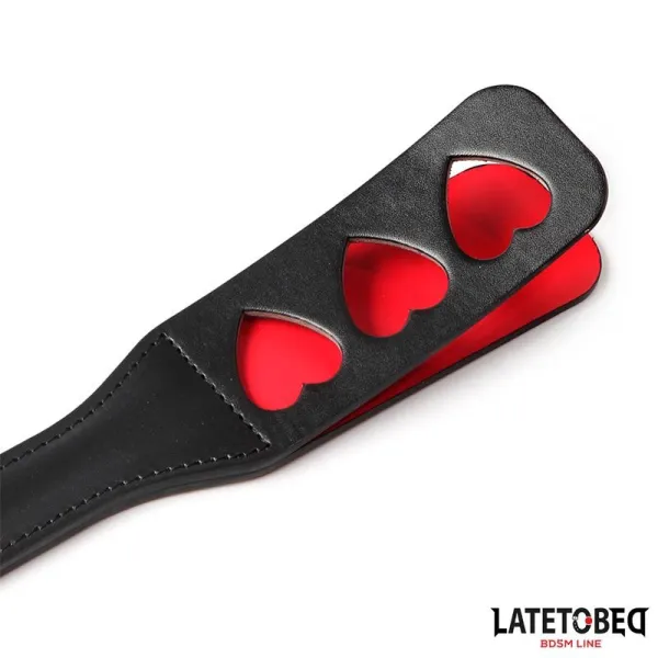 Doppelschicht-Paddel Herz 32 cm von Latetobed BDSM Line | Fesselliebe.de