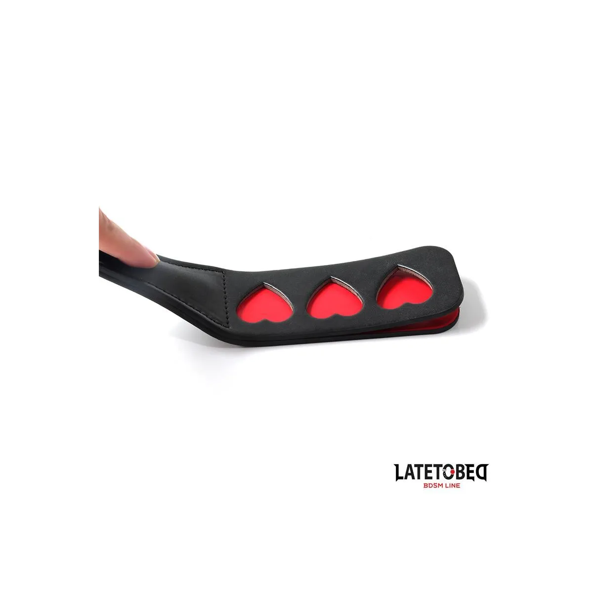 Doppelschicht-Paddel Herz 32 cm von Latetobed BDSM Line | Fesselliebe.de