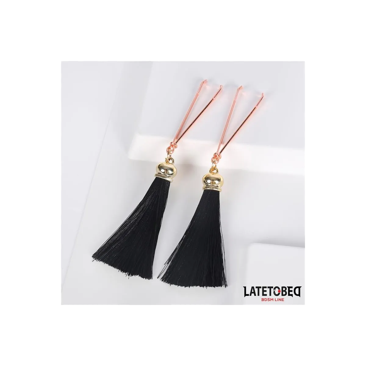 Nippelklemmen mit Quaste von Latetobed BDSM Line | Fesselliebe.de